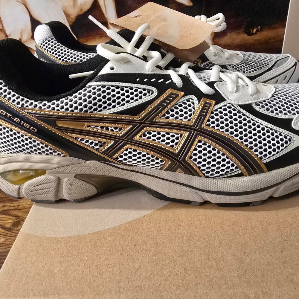 ASICS GT-2160 1203A275 114 Cream Pure Gold Sports Style Shoes Men's US Size 11